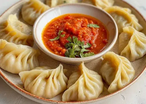 Delicious chicken momos in Edmonton, AB